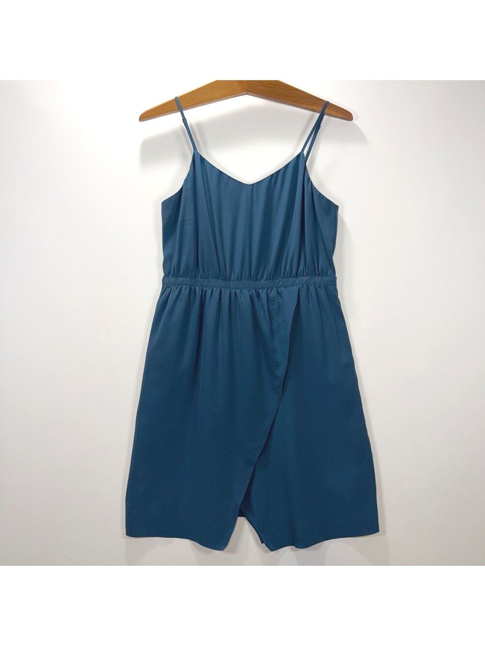 Madewell Silk Sandstar Mini Dress in Teal - 6